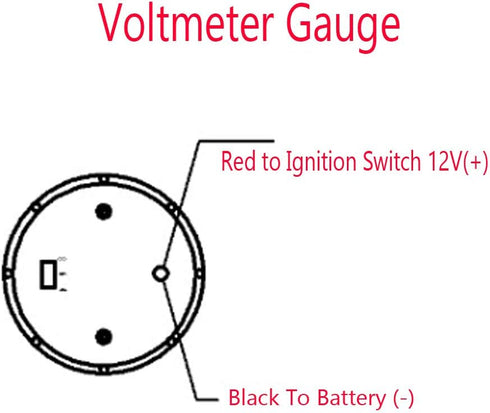 ESUPPORT Car 2" 52mm Digital Volt Voltage Gauge Blue LED...