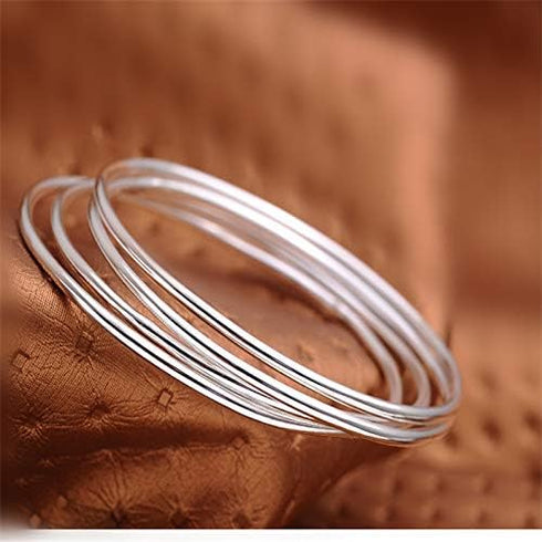 Kuyiuif Classic 10pcs Lots Wholesale 925 Silver Winsome Bracelet Cuff Bangle...