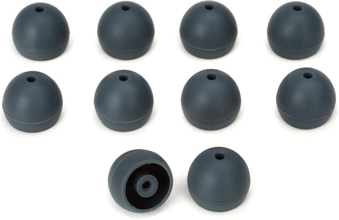 Shure EASFX1 Gray Soft Flex Sleeves, Large, 10 Pack (5 Pairs), Replacements for E1, E3, E4, E5, SCL3, SCL4, SCL5, SE110, SE210, SE310, SE420, SE53...