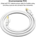 Yauhody CAT8 Ethernet Cable 3FT 2 Pack, 40Gbps High Speed SFTP 2000MHz Gigabit Internet Network LAN Patch Cord with Gold Plated RJ45 Connector for...