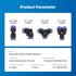 40Pcs Quick Connect Air Hose Fittings 1/4 inch OD 10 Spliters+10 Elbows+10 tee+10 Straight Quick Release Pneumatic Push to Connect Fittings Kit Ai...