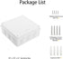 LeMotech ABS Plastic Dustproof Waterproof IP65 Junction Box Universal Electrical Project Enclosure White 7.9 x 7.9 x 3.1 inch (200 x 200 x 80 mm)...