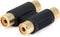Monoprice 107238 2 RCA Jack to 2 RCA Jack Adaptor, Gold Plated...
