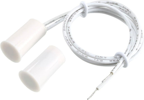 uxcell N.O. Recessed Wired Security Window Door Contact Sensor Alarm Magnetic Reed Switch White RC-33 4pcs...