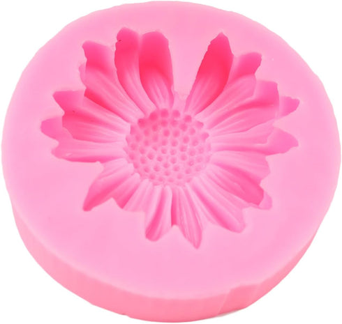 Chrysanthemum Flower Silicone Mold Daisy Flower Fondant Cake Molds For Cake Decoration Cupcake Topper Candy Chocolate Sugar Craft Polymer Clay Gum...