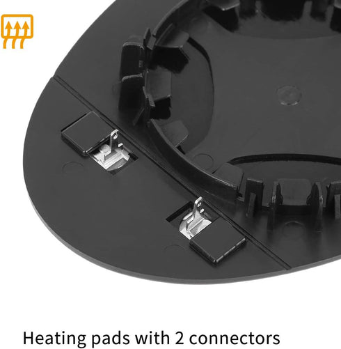 X AUTOHAUX Mirror Glass Heated with Backing Plate Driver Side Left Side Rear View Mirror Glass for BMW for Mini Cooper 2007-2015...
