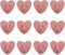 12Pcs Phone Charm Hook Adhesive Metal Phone Finger Grip Hook Cell Phone Ring Holder Stand for DIY Accessories (Pink, Heart Shaped)...