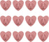 12Pcs Phone Charm Hook Adhesive Metal Phone Finger Grip Hook Cell Phone Ring Holder Stand for DIY Accessories (Pink, Heart Shaped)...