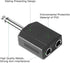 Jelanry 1/4" 6.35mm Stereo Plug Male to Dual 1/4" 6.35mm Jack Female Splitter Adapter, Dual 6.5mm Jack Adapter Audio Y Cable Splitter for Guitar, ...