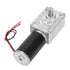 FTVOGUE 24V 10rpm Worm Gear Motor Speed Reduce Electric Motor Reversible Gear Motor for DIY Robot Rotating Table Door Lock Curtain Machine...