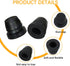 18PCS Black Brake Dust Cover, Rubber Dust Stem Cover, Grease Fitting Caps, Brake Caliper Bleeder Cap, Brake Bleeder Screw Cap, Rubber Dust Cover f...