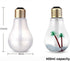 Bulb Humidifier 400 Ml 7 Colors USB Portable Spray Air Humidifier Suitable for Baby Bedroom Office Car (Silver)...