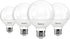 Sunco Lighting 4 Pack Vanity Globe Light Bulbs G25 LED for Bathroom Mirror, High Output 1000 LM, 100W Equivalent 11W, 5000K Daylight, Dimmable, E2...
