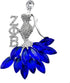 Shiny bling rhinestone inlaid greek letter ZETA ZPB sorority society girl metal brooch...