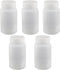 Bettomshin 5Pcs 250ml PE Plastic(Food Grade) Bottles, Wide Mouth Lab Reagent Bottle Liquid/Solid Sample Seal Sample Storage Container with Graduat...