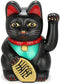 Monkey King Feng Shui Lucky Cats Lucky Beckoning Waving Wealth Cat Maneki Neko 6" Tall Black,Gold,mk9904...