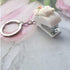 Portable Cartoon Mini Stapler with Keychain, Rabbit Desktop Stapler Set with 1000PCS Staples, Cute Bear Home Key Ring Stapler for Office School St...