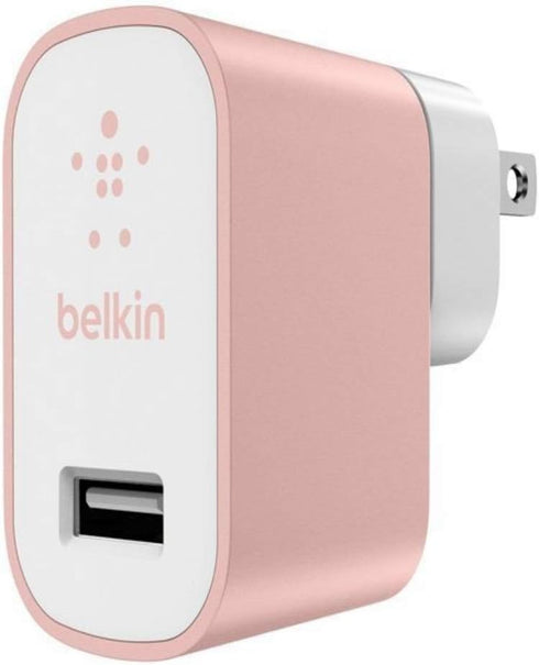 Belkin Mixit Metallic 2.4A Premium Wall and Car Charger Bundle with 4-Foot Micro USB Cable Charging Kit - for Android Phones - Rose Gold......