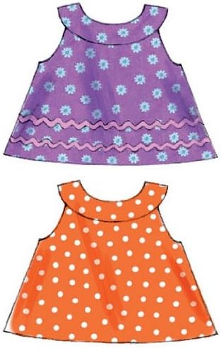 McCall Pattern Company M6912 Infants Reversible Top Dresses Bloomers and Pants, Size YA5...