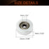 MroMax Roller Idler Bearing Pulley-5 x 25 x 9mm Sliding Conveyor Nylon Wheel with 625ZZ Bearing for Furniture, Hardware Accessories and Mobile Doo...