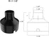 1 Pack Embedded Parts, Black Plastic Holder Waterproof Preembedded Inserts for Outdoor Indoor Concrete Grassland to Fix, (S-?1-1/8") for 1W LED St...