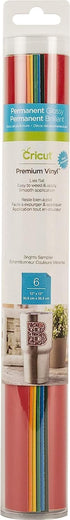 Cricut Premium Permanent Vinyl, Brights Sampler(12' x 48') - Compatible with Maker & Explore Machines, Long Lasting, UV & Water-Resistant, Indoor ...