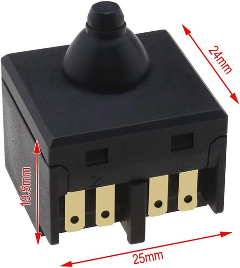 2PCS Angle Grinder Switch for 100mm 4" Angle Grinder Push Button Power Switch Replacement Handheld Electric Tool Accessories...