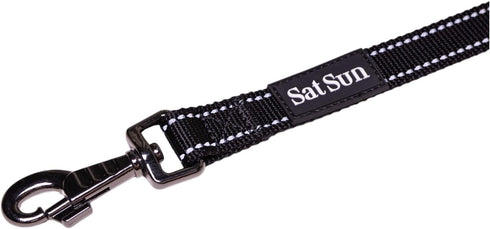 Heavy Duty Dog Leash for Large Dogs, Reflective Dog Training Leash with Neoprene Handle, Ideal for Walking, Running, and Training, 1" x 5ft, Black...