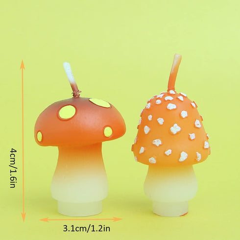 Birthday Candles Mushroom Candles for Party Supplies and Wedding Favor...