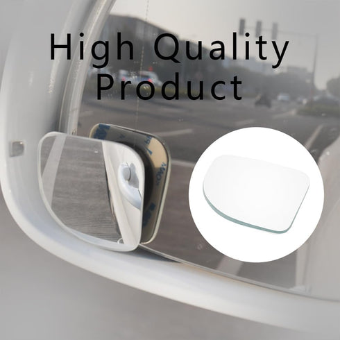 2PCS Car Blind Spot Mirror, 360 Degree Adjustabe HD Glass Blind Spot Mirrors, Fan-Shaped Automobile Rear Blind Spot Mirror Car Exterior Accessorie...