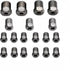 Stainless Brake Line Fitting Kit for 3/16" tube, Inverted Flare Silver (19 Fittings)...
