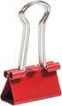 JAM PAPER Colorful Binder Clips - Small - 3/4 Inch (19 mm) - Red Binderclips - 25/Pack...