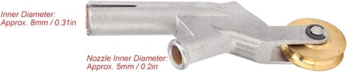 Floor Welding Nozzle Round Mouth Hot Air Gun Tips PVC Flooring Welder Heating Torch Accessory with Wheel...