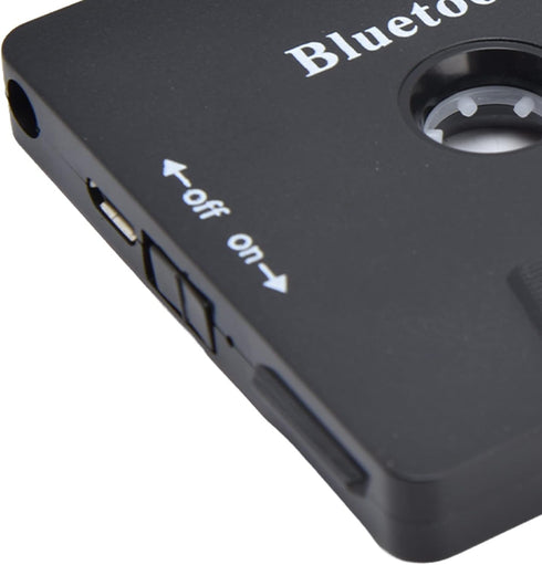 Qiilu Car Tape Player Adapter Cassette Tape Player Adapter Abs Wireless Car Cassette Player Adapter Car Bluetooth Cassette Reiver Converter with U...