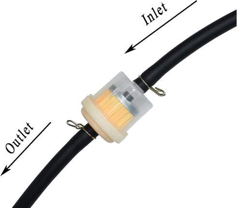Gas Fuel Oil Filter Clamps Kits, Fuel Hose Inline Fuel Shut Off Valve Petcock Petcock Petrol Switch for ATV Go Karts Motorcycle Dirt Bike Mini Bik...