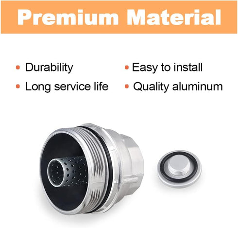 JDMON Compatible with Oil Filter Housing Cap Assembly Toyota 4Runner Avalon Camry Fj Cruiser Highlander RAV4 Sienna Tacoma Tundra Venza 2005-2019 ...