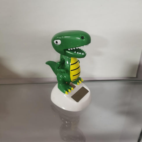 Green Solar Powered Dancing Dinosaur, Decoration Gift, No Battery Required, Desk and Dashboard Decor Home Decor Birthday Gifts Solar Power Kits...