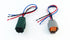 1pcs Male and 1pcs Female Connector 4 pin 4-Way Plug for O2 Sensor Pigtail Cable Compatible with Nissan Subaru Infiniti RS04FG...