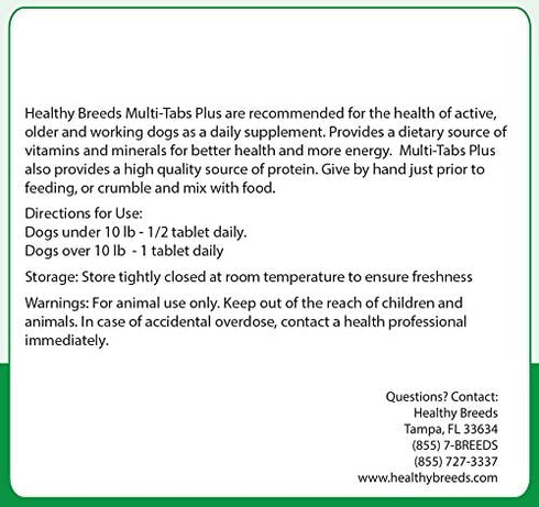 Healthy Breeds Labrador Retriever Multi-Tabs Plus Chewable Tablets 180 Count...