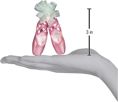Old World Christmas 2020 Christmas Ornament Pair of Ballet Shoes Glass Blown Ornament for Christmas Tree...