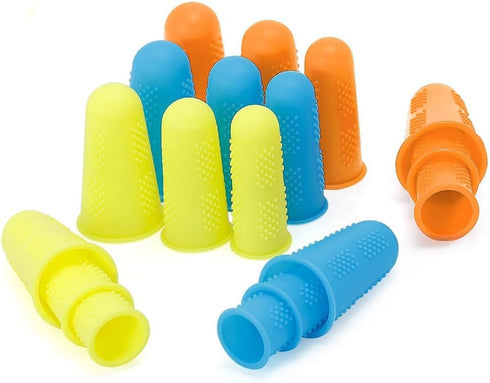 Hot Glue Gun Finger Protectors, 15 pcs, Silicone Thimble Finger Guard for Hot Glue...