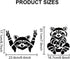 2pcs Raccoon Stencil 11.7x8.3inch Funny OK Gesture and Raccoon Drinking Painting Template with Paint Brush for DIY Art Craft Raccoon Decoration Wo...