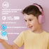 Kids Headphones Bluetooth 5.3 Wireless 60H Play Time Volume Limited 85/110dB Over Ear Foldable Protection Headset/Wired Aux Built-in Mic for Boy G...