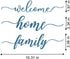 Alinacutle Welcome Home Family Silkscreen Stencil,Reusable Self-Adhesive Silk Screen Printing, Lettering Template,for Printing on Wood/Fabric/Pape...