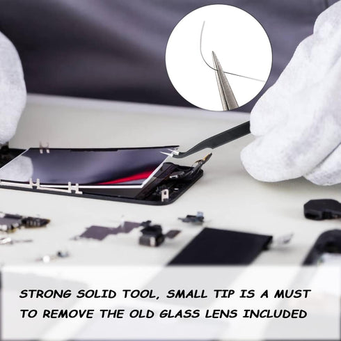 3 Pcs Back Camera Lens Glass Replacement for iPhone 13 Pro 6.1 Inch / 13 Pro Max 6.7 Inch, Original Rear Lens Glass Replacement with Adhesive Prei...