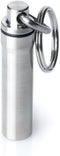 GUS Original Pill Fob, Made in USA, Stainless Steel Keychain Pill Holder, AAA Battery Holder...