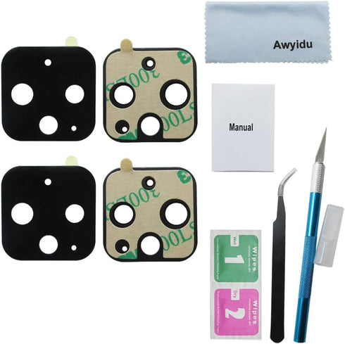2 Pieces OEM Original Rear Camera Glass Lens Replacement for Google Pixel 4 and for Google Pixel 4XL Adhesive Preinstalled with Repair Tools Kit.....