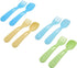 Toddler Kids Feeding Utensil Spoon and Fork Set, Set of 4 (8 Utensils Total) Compatible with Munchkin Lunch Bento Box Replacement (Boy), AG001...