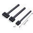 Prong Punch Tool Set, 3pcs Leather Row Round Hole Tooth Punch Tool, 2/4/6 Prong Row Hole Punch DIY Diamond Lacing Stitching Chisel Set Leather Cra...