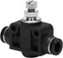 Air Flow Control Valve - 1/4" Tube OD x 1/4" Tube OD Straight Union Pneumatic Push to Connect Speed Regulator Valve (Pack of 1)...